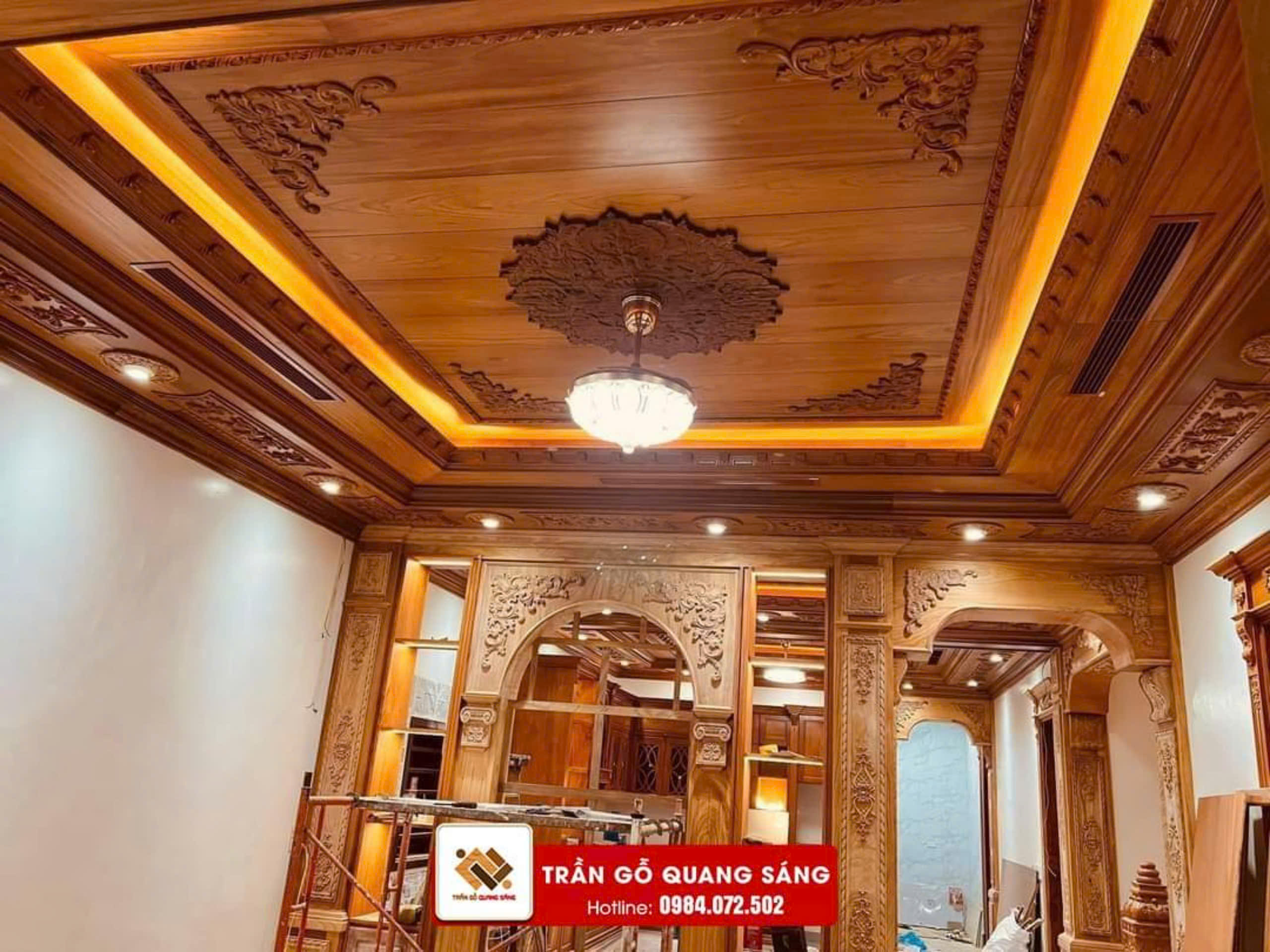 Mẫu Trần Gỗ Đỏ TGDO02