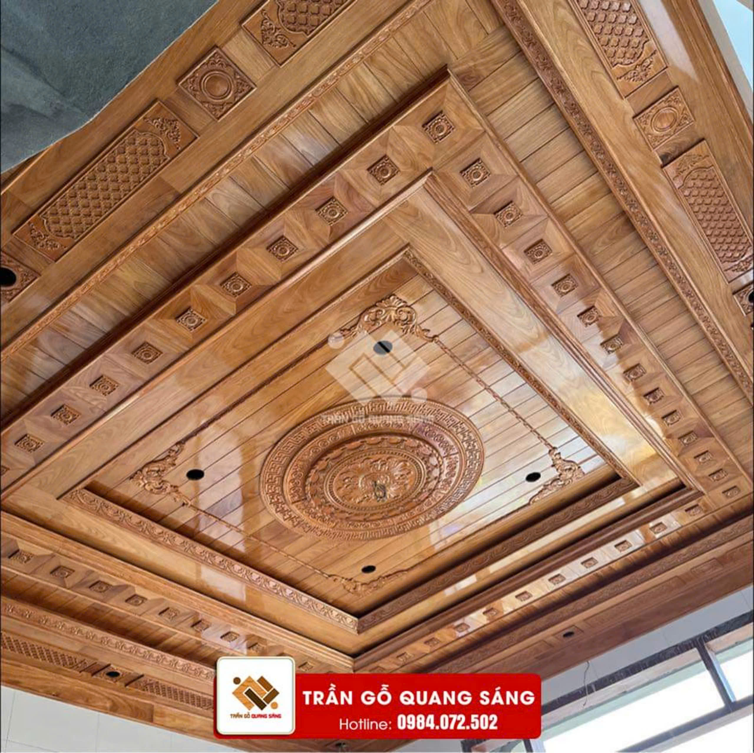 Mẫu Trần Gỗ Đỏ TGDO06