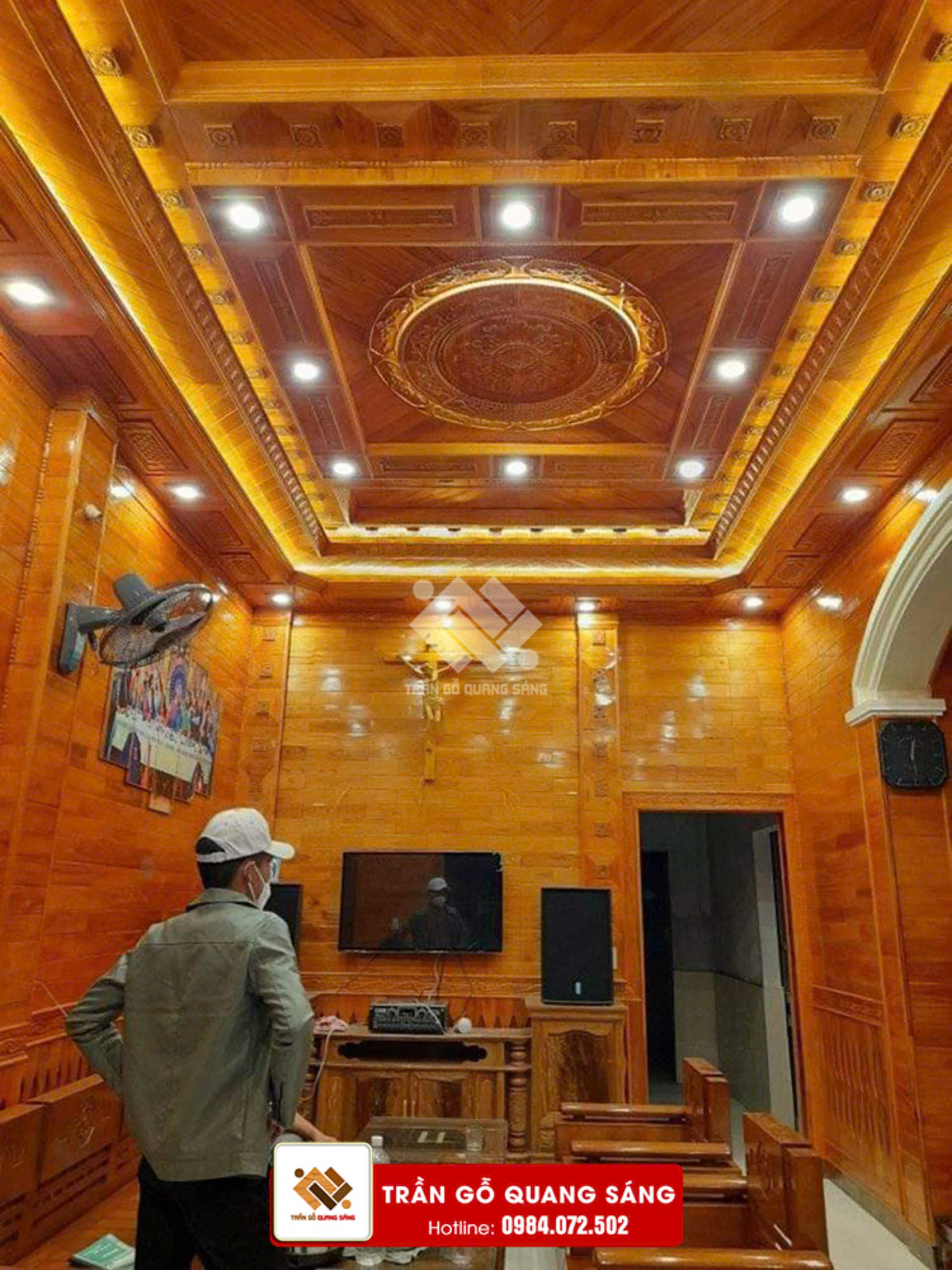 Mẫu Trần Gỗ Xoan TGX03