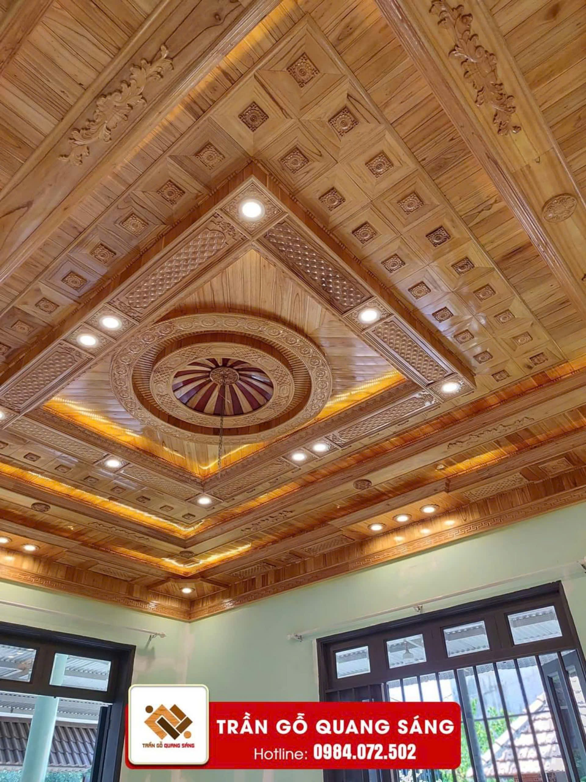 Mẫu Trần Gỗ Xoan TGX04