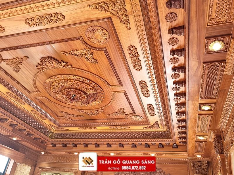 Trần gỗ tân cổ điển