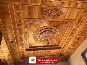 Trần gỗ tự nhiên