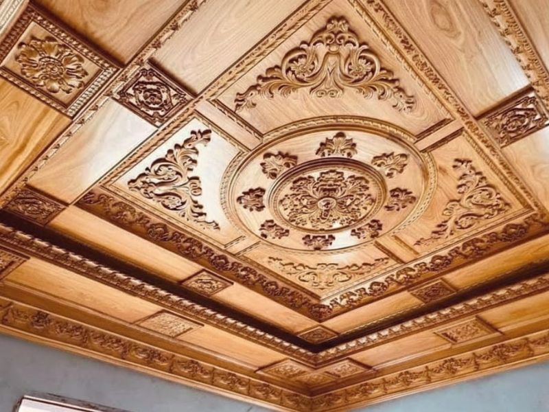 cách tính m2 trần gỗ