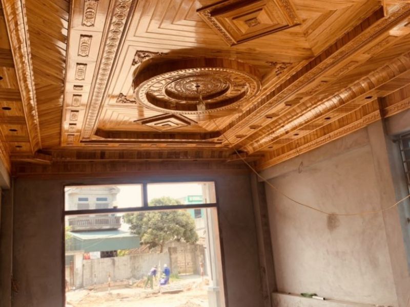 trần gỗ xoan giá bao nhiêu